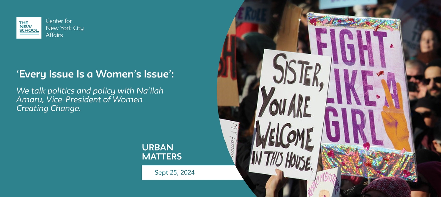 Centrum Spraw Miasta Nowy Jork w The New School; Każdy problem jest...